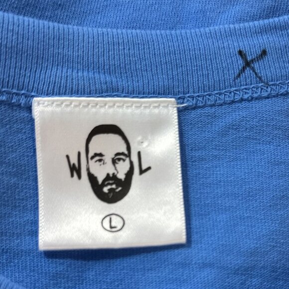 Warren Lotas x Eric Emanuel Shirt Mens Large Miami Pickup Basketball League Blue - Picture 8 of 13